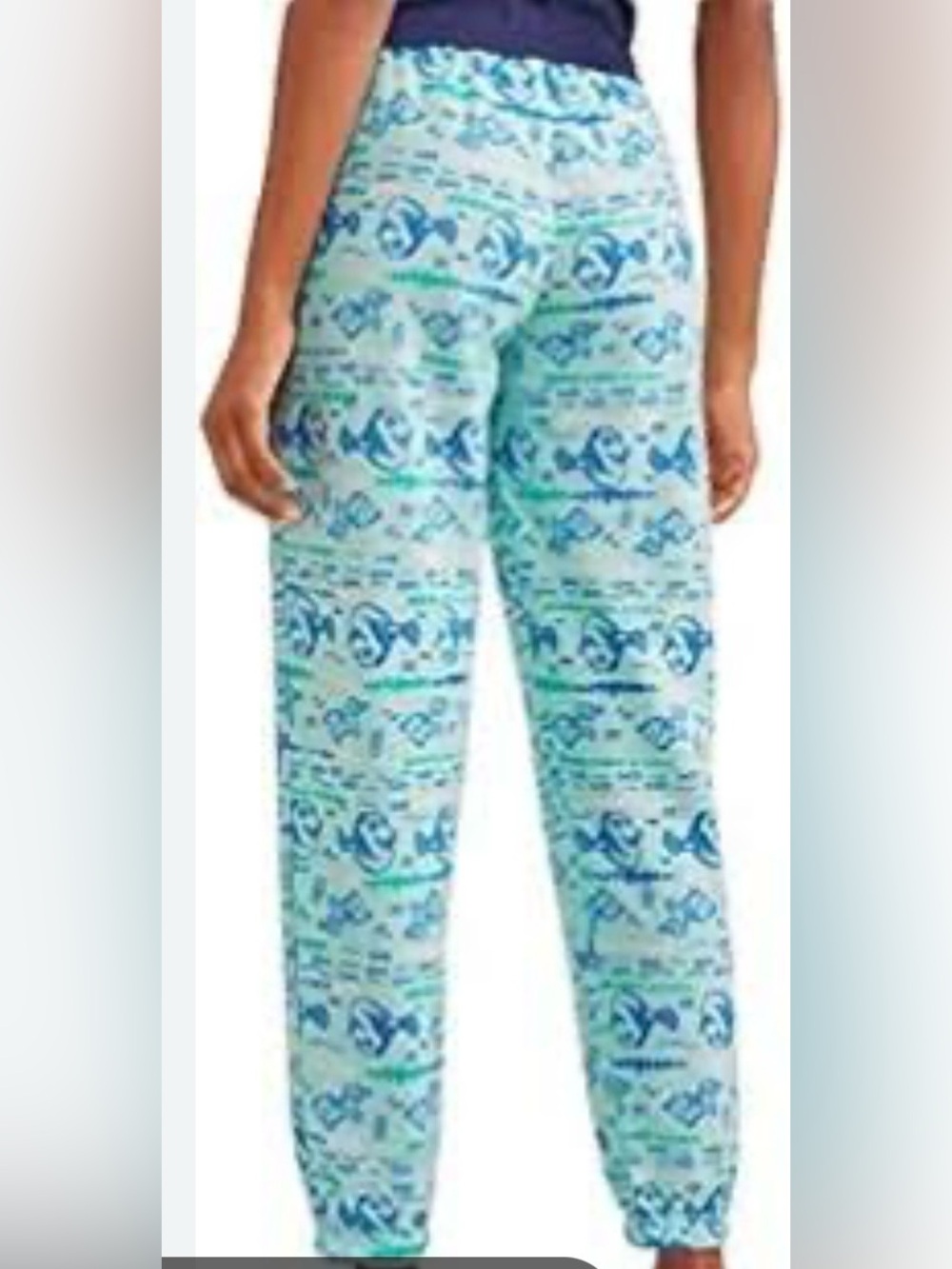 Disney·Pixar Finding Dory ‘Go with the Flow’  French Terry Pants EUC SZ Kid MD